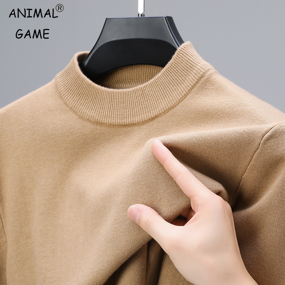 Streetwear Brands - Half Turtleneck Knitwear Sweater New Autumn/Winter