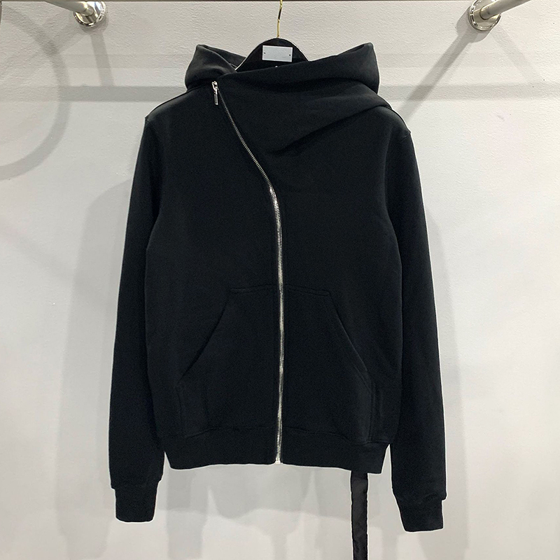 Fear Of God Essential - Autumn Zipper Design Black Hoodies Men's