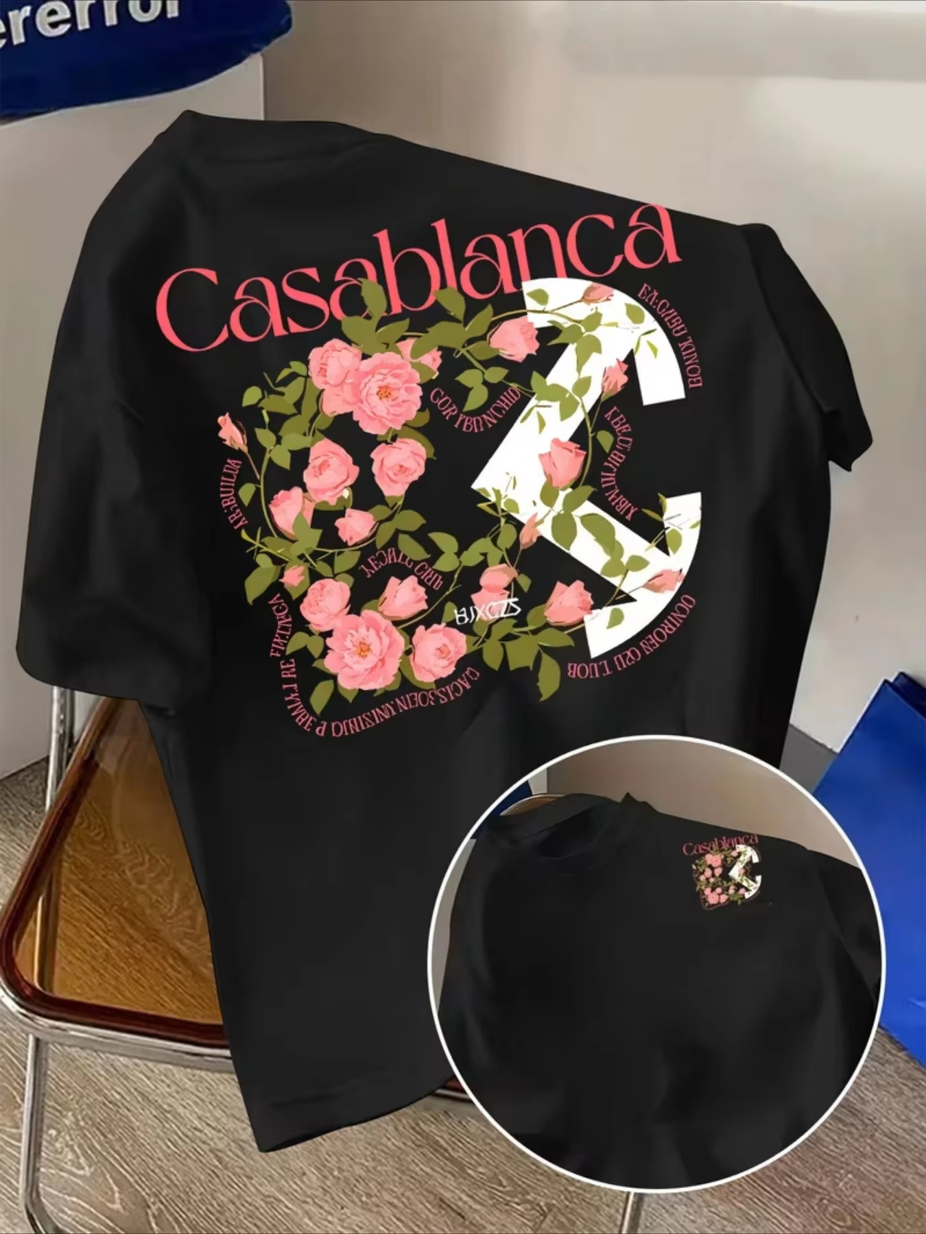 Streetwear Brand With Flowers - Black Flower Arrow Trendy Street Brand