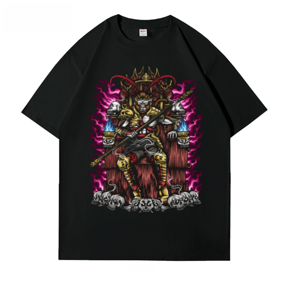 Wukong Dark Style Retro Short  - Streetwear Brand With Flowers 리뷰 및 가격