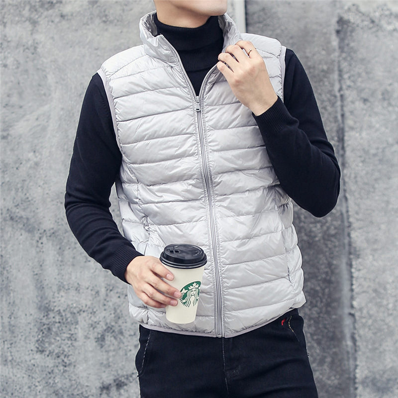 Men's Sleeveless Puffer Jacket - Streetwear Brand Jacket 리뷰 및 가격