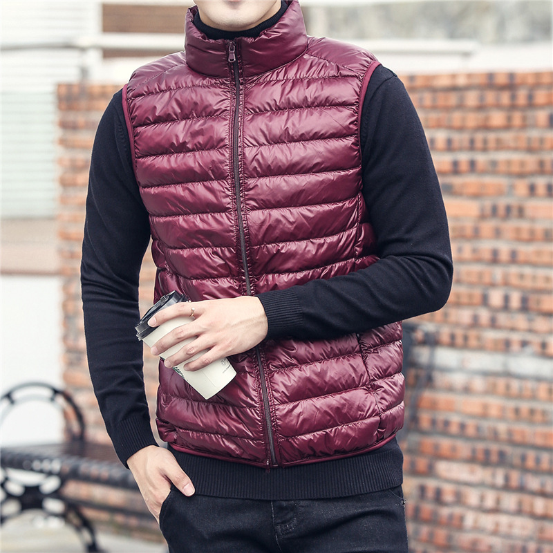 Men's Sleeveless Puffer Jacket - Streetwear Brand Jacket 리뷰 및 가격
