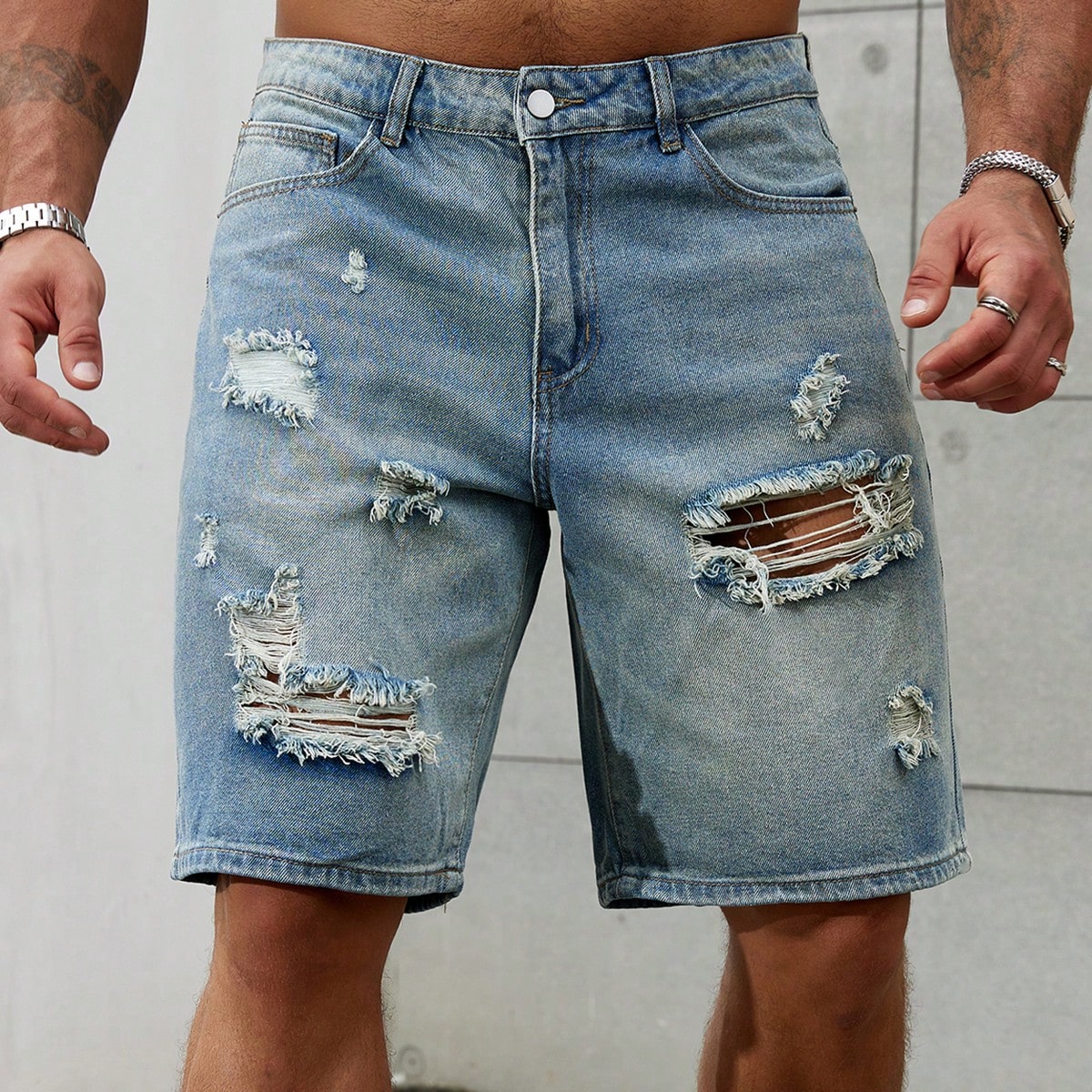 New Fashion Mens Ripped Short  - Streetwear Brand 리뷰 및 가격