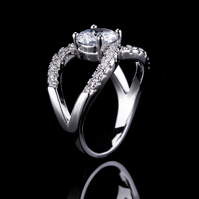 925 Sterling Silver Shiny Zirc - Streetwear Brand Rings 리뷰 및 가격