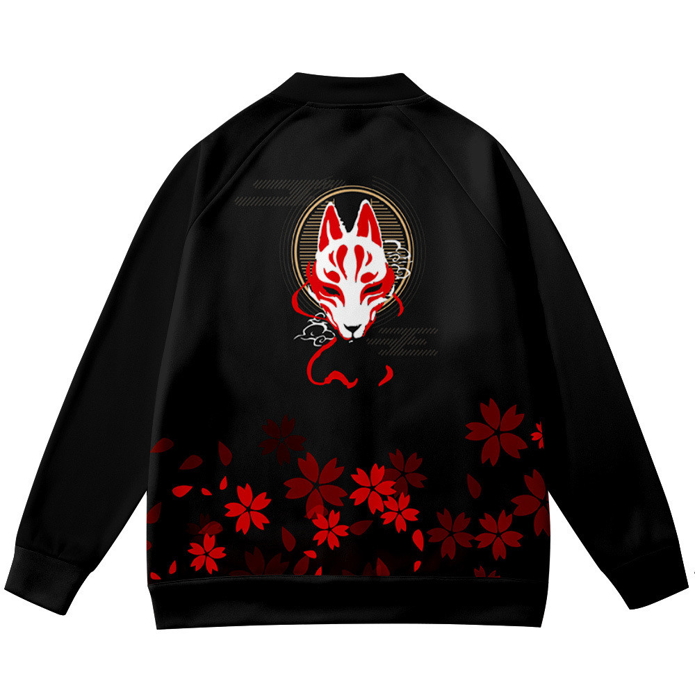 Coats Anime Flower Fox 3D Prin - Streetwear Brand With Flowers 리뷰 및 가격
