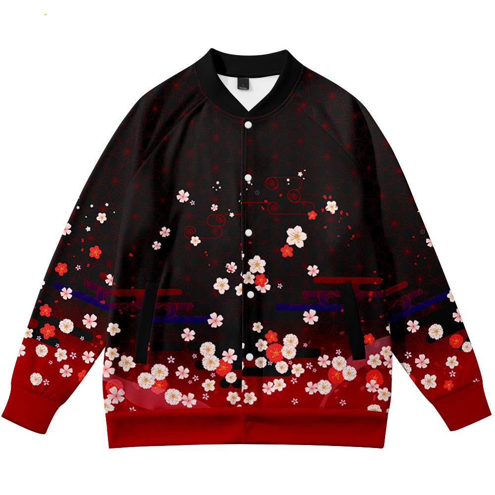 Coats Anime Flower Fox 3D Prin - Streetwear Brand With Flowers 리뷰 및 가격