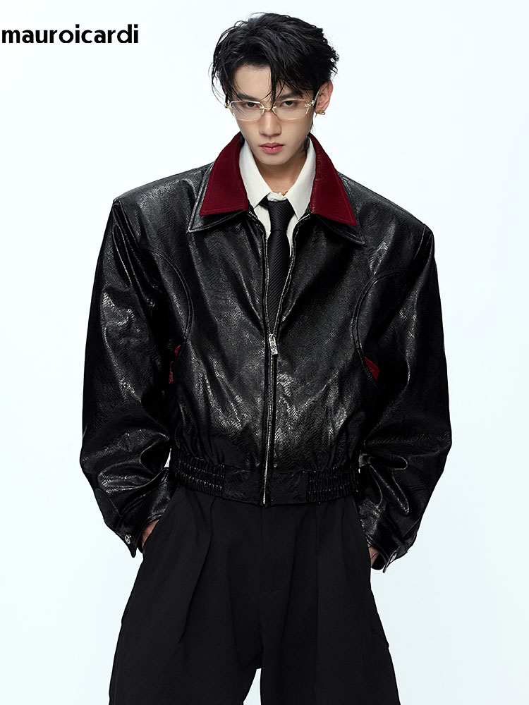 Mauroicardi Spring Autumn Patc - Streetwear Brand Jacket 리뷰 및 가격