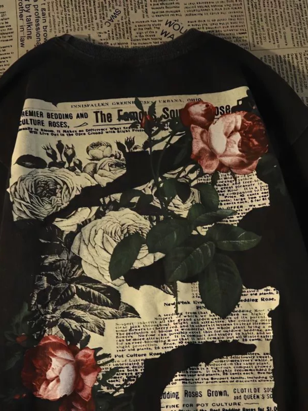 New 2025 Rose Short-sleeved Am - Streetwear Brand Niche 리뷰 및 가격