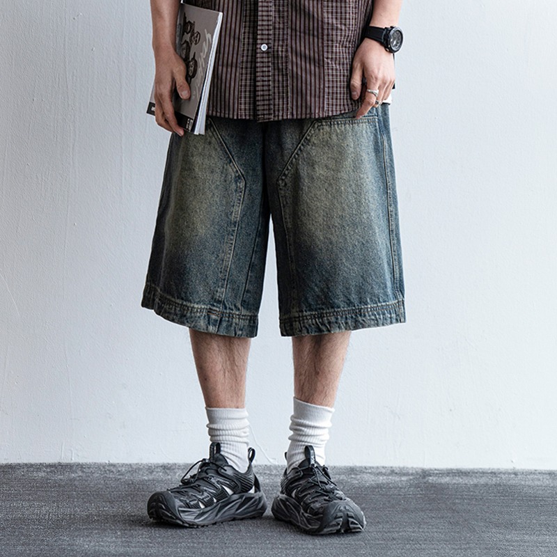 Heavyweight Washed Denim Short - Streetwear Brand Niche 리뷰 및 가격